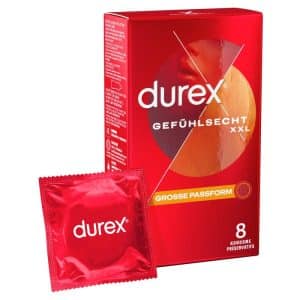 Durex Gefühlsecht Extra Groß - 8 Stk