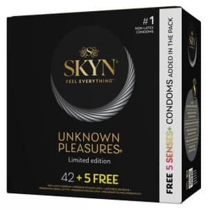 SKYN Kondom-Mix „Unknown Pleasures 42+5free“